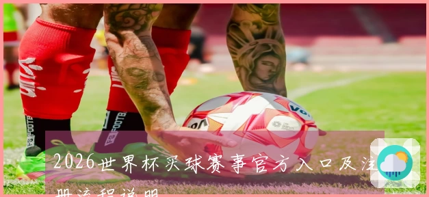 2026世界杯买球赛事官方入口及注册流程说明